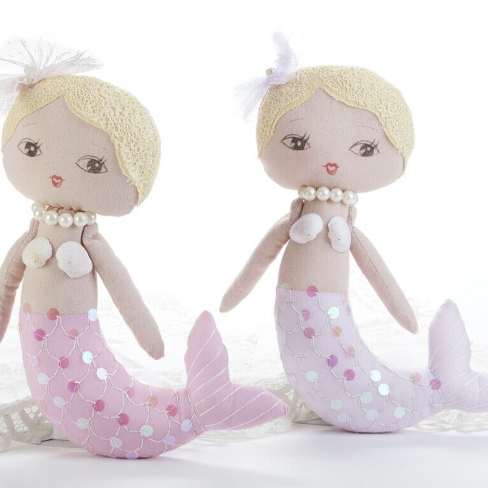 🛍  Set of 2 Mermaids  14"   New